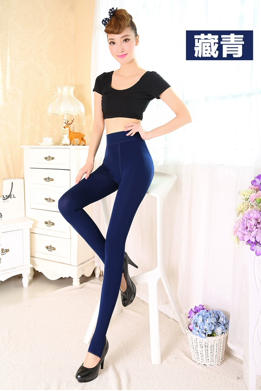 Băng sạch mùa thu và mùa đông mỏng cộng với quần legging nhung nữ thon gọn xà cạp bó sát cơ thể chống bó sát quần ấm quần nỉ nhung phụ nữ trung niên