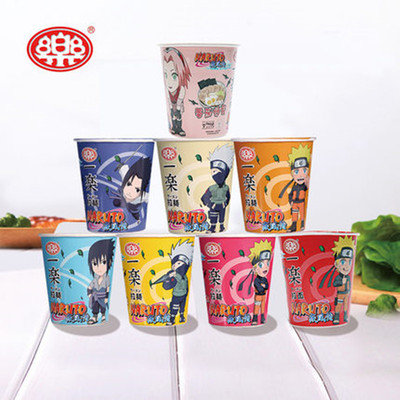 口乐旗舰店-一乐拉面火影杯面8杯装