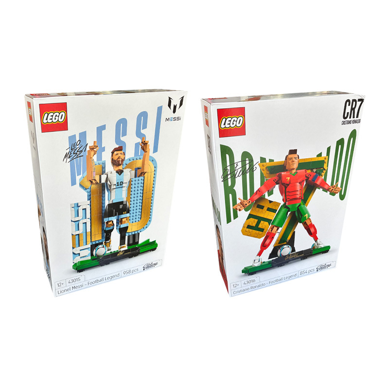 Lego Editions 43015 Messi-Football Legend 43016C Ronaldo-Football Legend Building Blocks Lego Editions 43015 Messi-Football Legend 43016C Ronaldo-Football Legend Building Blocks