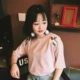 Mùa hè 2018 mới Hàn Quốc ulzzang Harajuku BF thêu gió in áo thun tay ngắn học sinh