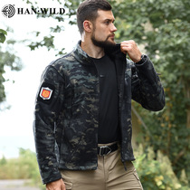 Spring autumn and winter outdoor stand collar MCBK camouflage fleece jacket commuting tactical fleece jacket TAD same style