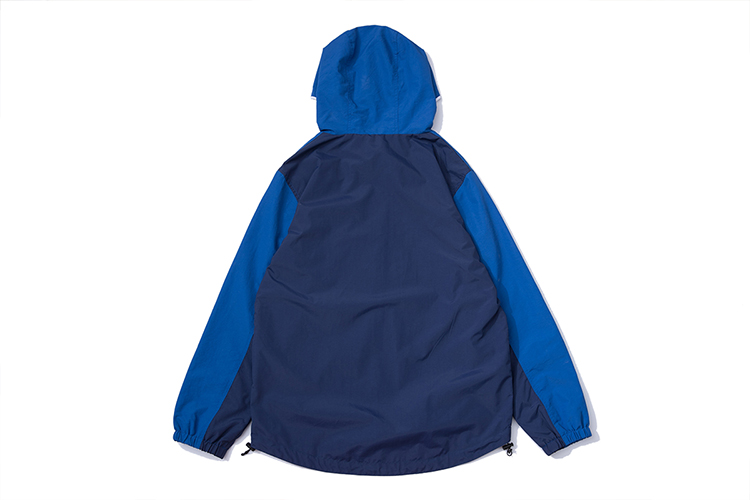 Palace ngực túi lớn đầu khâu áo khoác trùm đầu áo khoác gió áo gió hip hop khuôn viên đường phố nhảy nam áo gió 2 lớp