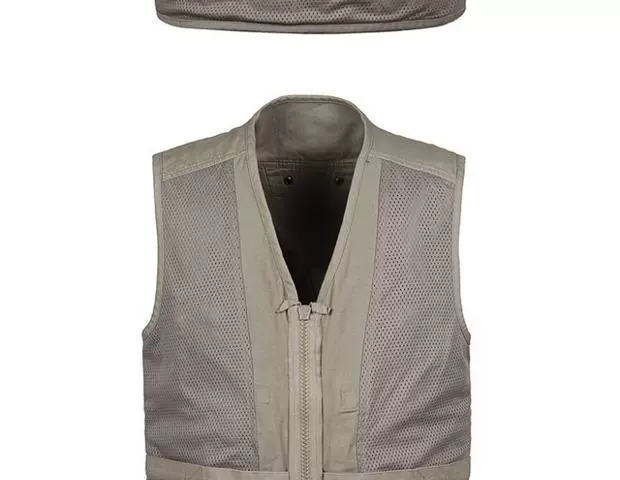 Áo vest nam trung niên mùa xuân và mùa thu mẫu cotton nhiều túi vest ngoài trời câu cá phóng viên chụp ảnh áo vest cổ chữ V vest khoác nam