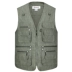 Mùa xuân và mùa hè vest vest vest người cao tuổi trung niên cha mùa xuân áo khoác cotton trung niên vest vest nam nhiều túi