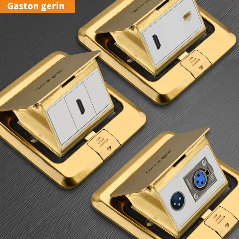 Pop-up Multimedia HD HDMI Audio Optical fiber SC network Canon microphone Ohm head sound ground socket-Taobao