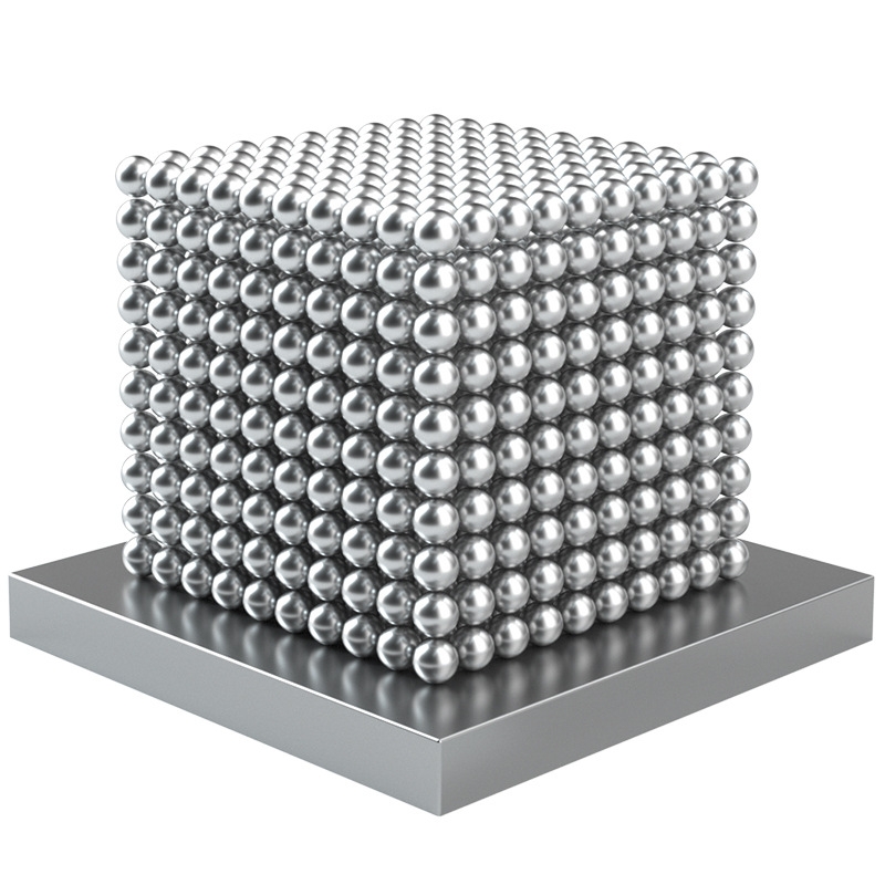 Buckball 1000 magnetic ball set puzzle color spliced building block toy neutral assembly round silver steel ball