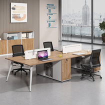 Desk chair combined multiperson double 2 4 people with a modern office staff desk staff desk staff