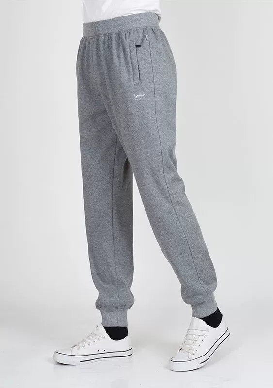 Mùa thu và mùa đông nam béo cộng với nhung dày lỏng mồ hôi nam cotton cộng với phân bón XL kín miệng quần tây nam giản dị