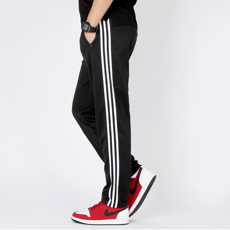 Mùa thu và mùa đông nam béo cộng với nhung dày lỏng mồ hôi nam cotton cộng với phân bón XL quần chân thẳng quần tây nam giản dị