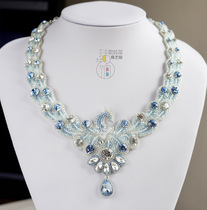 Pearl Art Gallery Original Bead Embroidered Bridal Necklace Earrings Headwear Material Bag DIY Illegal Embroidered Female Wedding Jewellery