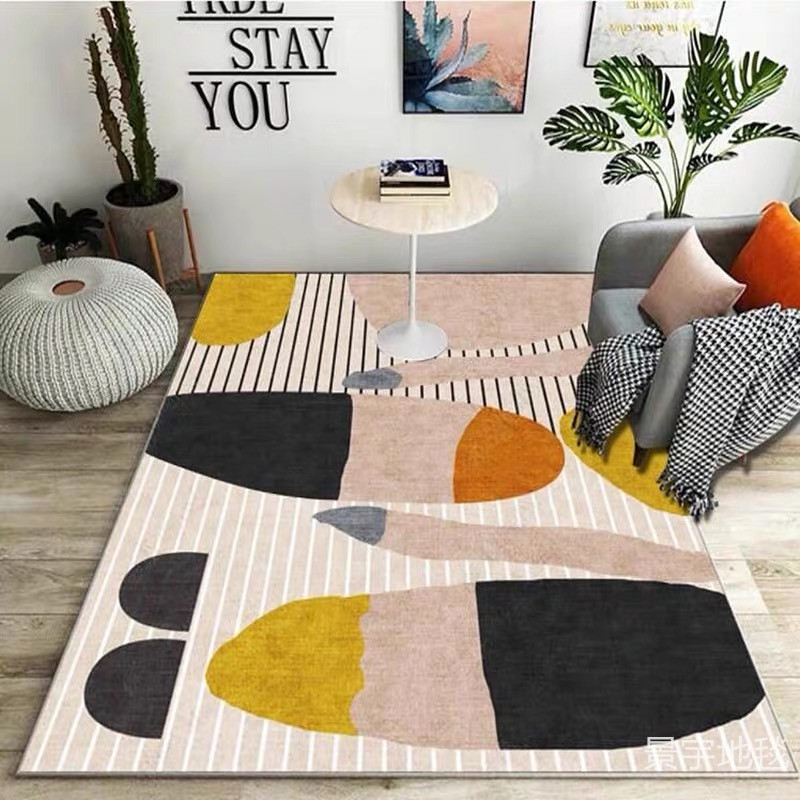 Nordic style geometric carpet living room sofa coffee table cushion modern minimalist home bedroom full shop bedside blanket can be customized