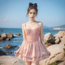 lulu cozy fashionable and conservative hot spring swimsuit makes you and the pool better