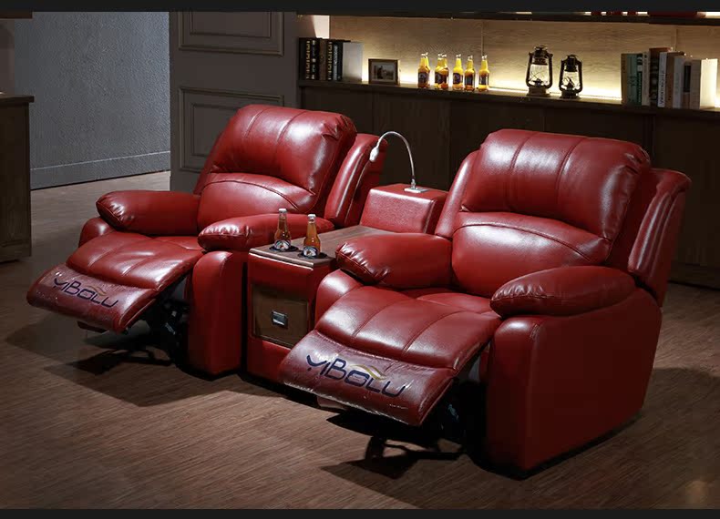 loa am tran toa Sofa phòng nghe nhìn ba mảnh da chức năng điện phim và sofa hội trường truyền hình tư nhân nhà hát kết hợp sofa mic hát
