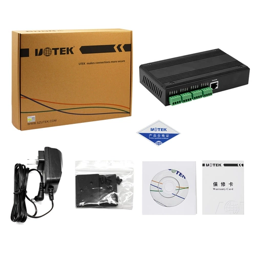 Yutai Utek UT-6804MT Claress Class Class Class Server 4 RS-/485/422 Transfer TCP/IP Server Ethernet Network Turnervater Transmission