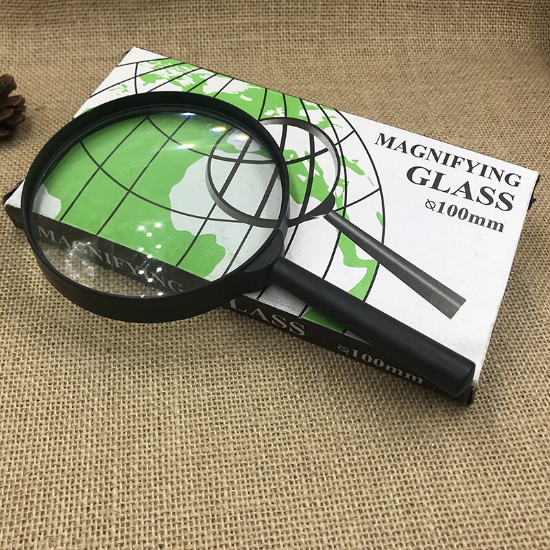 Special Price Manufacturer Direct Sales Diameter 100mm Handheld reading Magnifier Children Students Seniors Supplies