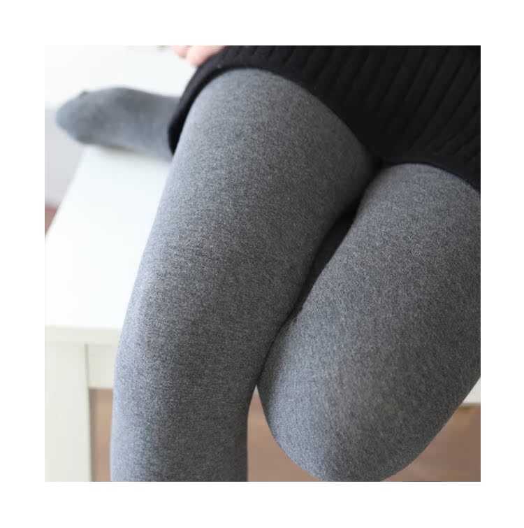 Tuy nhiên, vòng eo cao cộng với nhung cotton co giãn sọc kẻ sọc quần legging vớ mùa đông quần tất nam