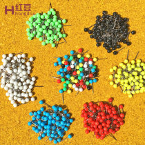 200 boxed trumpet fishing needle map needle colored pearl pin main axis fixed pin fishing