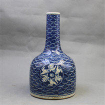 Jingdezhen antique porcelain Ming hand-made blue and white rattle antique antique collection old goods rattle