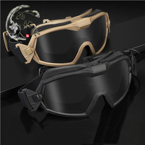 Northwest Wind Anti-fog Tactical Goggles Set TPU Anti-Scratch Mirror Fan System Tactical Protective Glasses Goggles