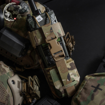 Molle Radio Bag Outdoor Tactical Vest Military Fan Protective Cover Storage Bag Universal Large Walkie Talkie Camouflage Bag