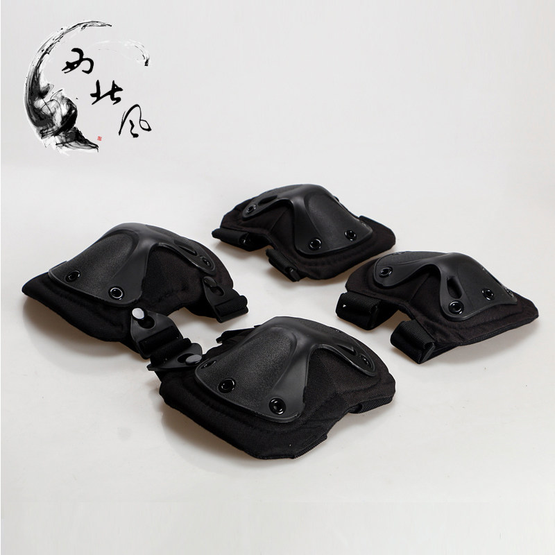 Northwest Wind Outdoor Kneecap Elbow Guard Live-action CS Tactical Riding Sports Training Protective Gear Suit Four Pieces-Taobao