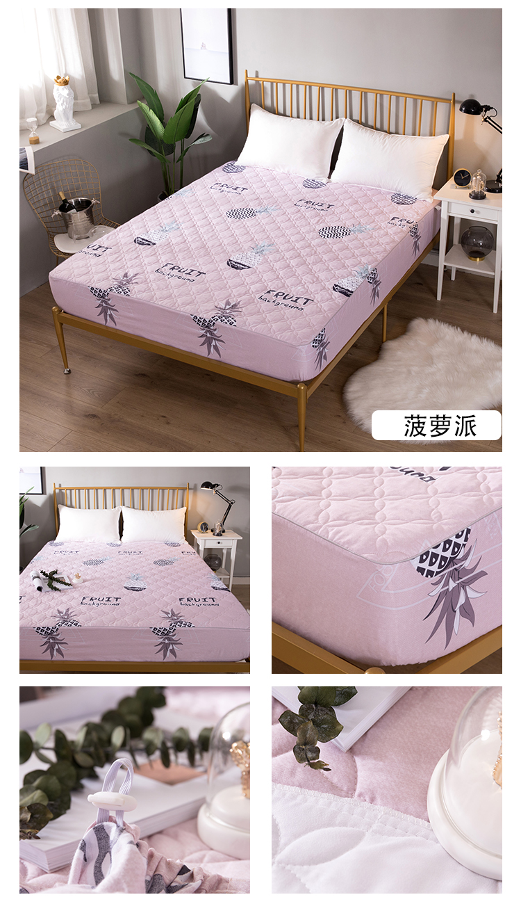 Được trang bị đơn cotton 100% cotton bông Simmons mỏng vỏ bảo vệ trượt nệm bông bìa tùy chỉnh dày - Trang bị Covers Ga chun và ga phủ