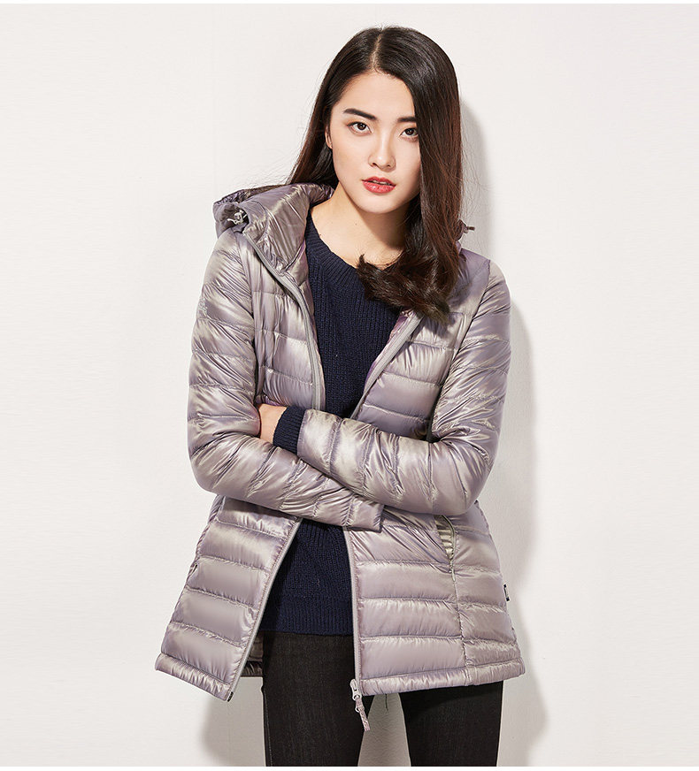 龙狮戴尔 LONSDALE  90%白鸭绒女士连帽羽绒服 图11