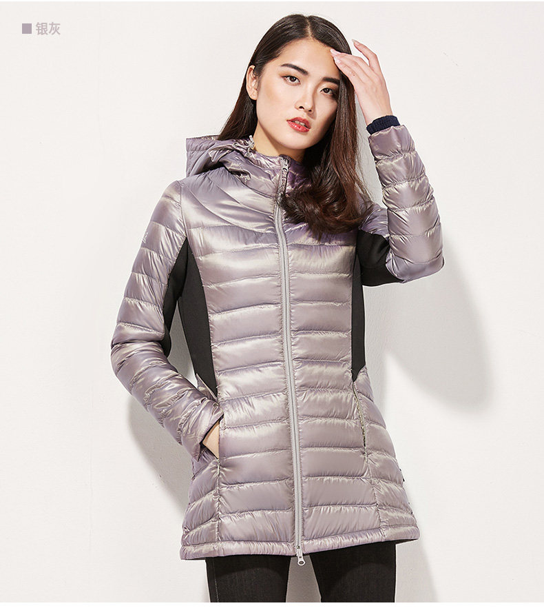 龙狮戴尔 LONSDALE  90%白鸭绒女士连帽羽绒服 图10