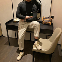 Brother Fall and Winter Men Classic Sleeve T - shirt with comfortable skin and warm half - tall tide