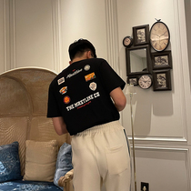 BROTHER Summer Mens Trendy Print Half-Sleeve T-shirt East Gate Popular Round Neck Short Sleeve 2021