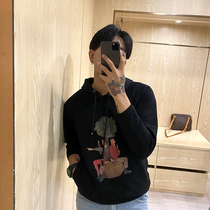 Brother Fall - Made Men Retro Character Printing Link Hat Coat Dong Fashion Clothes Men Tide