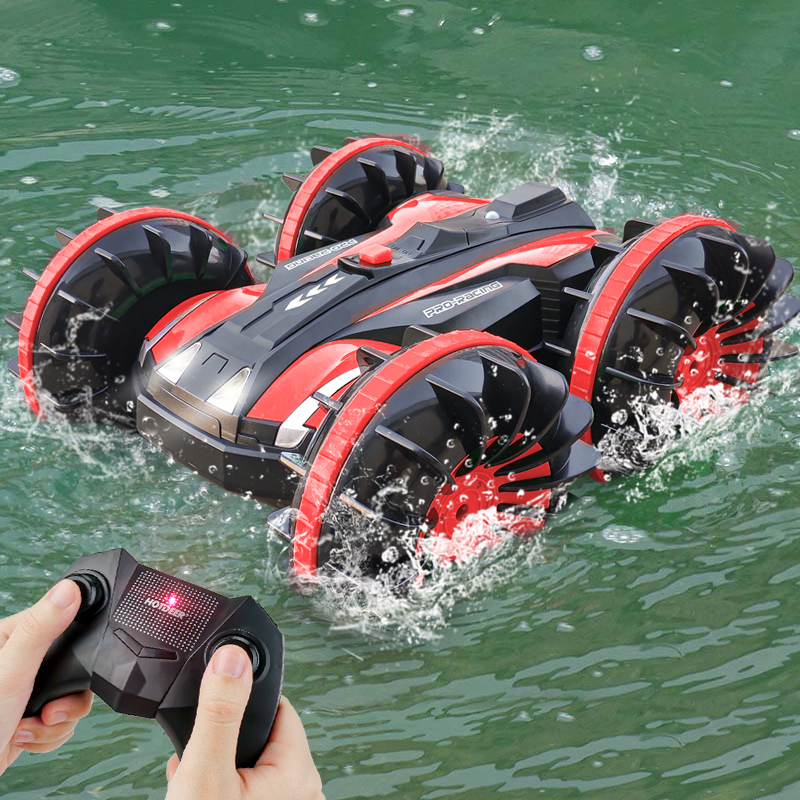 Remote control car children's remote control car amphibious off-road vehicle charging dynamic 4WD racing climbing toy car for boys
