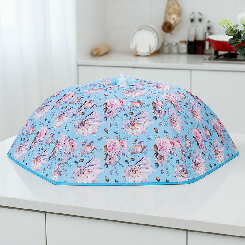 Winter aluminum foil insulated dish cover foldable meal cover Table dustproof food cover Round dish cover cover dish cover