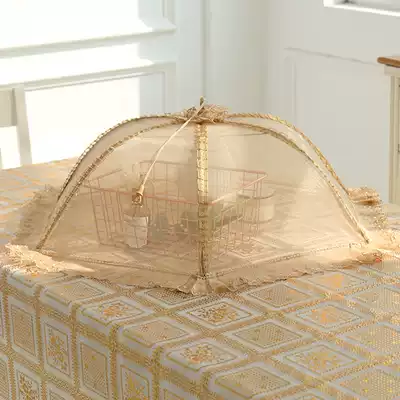 Vegetable cover Foldable cover Food cover Large and small food cover anti-fly table cover household breathable bowl cover