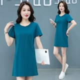 Летнее платье, черная юбка, летняя летняя одежда для матери, по фигуре, большой размер