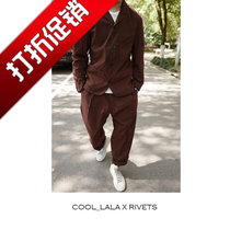  HANSEN GARMENTS Ultra-soft ultra-thin fashion BRICK red CASUAL suit 39-264-8