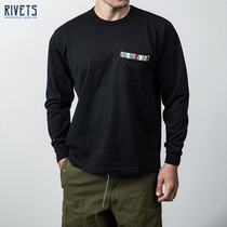 KUON heavy long sleeve T-shirt men Japanese traditional craft SAKIORI color woven pocket Nissan CS0519