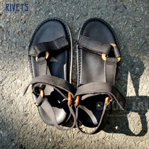 BUTTERO women retro beach casual sandals burst cowhide comfortable wear Italian 6460