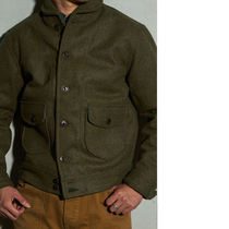 SCARTI LAB super thick wool jacket outside green fruit collar agent domestic spot 707-se261