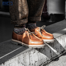  PARABOOT French-made Norwegian seam classic LEATHER casual heavy cowhide leather shoes comfortable and wear-resistant 181102