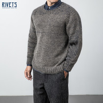 WORKHOUSE Silky Warm Mohair Round Neck Sweater Long Sleeve Pullover Leisure Comfort British AW20-024