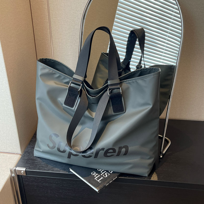 New Korean Style High-End Thickened Large-Capacity Tote Bag Waterproof Splash-Proof Short-Distance Shoulder Versatile Handbag Travel Luggage Bag New Korean Style High-End Thickened Large-Capacity Tote Bag Waterproof Splash-Proof Short-Distance Shoulder Versatile Handbag Travel Luggage Bag