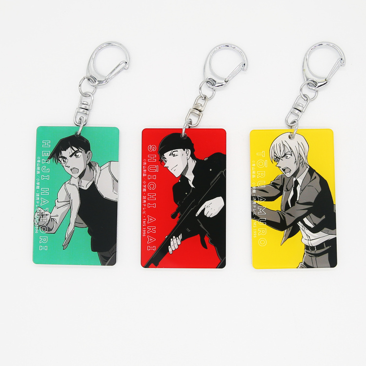 Running Detective Conan Xinlan Amuro Toru Akai Shuichi Hattori Kidd double-sided acrylic keychain pendant