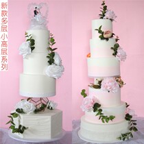 Multi-layer cake model 2020 new high-rise wedding flowers plastic cake samples wedding celebration window decoration