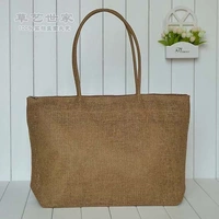 Коричневая пляжная сумка