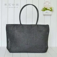 Черная пляжная сумка