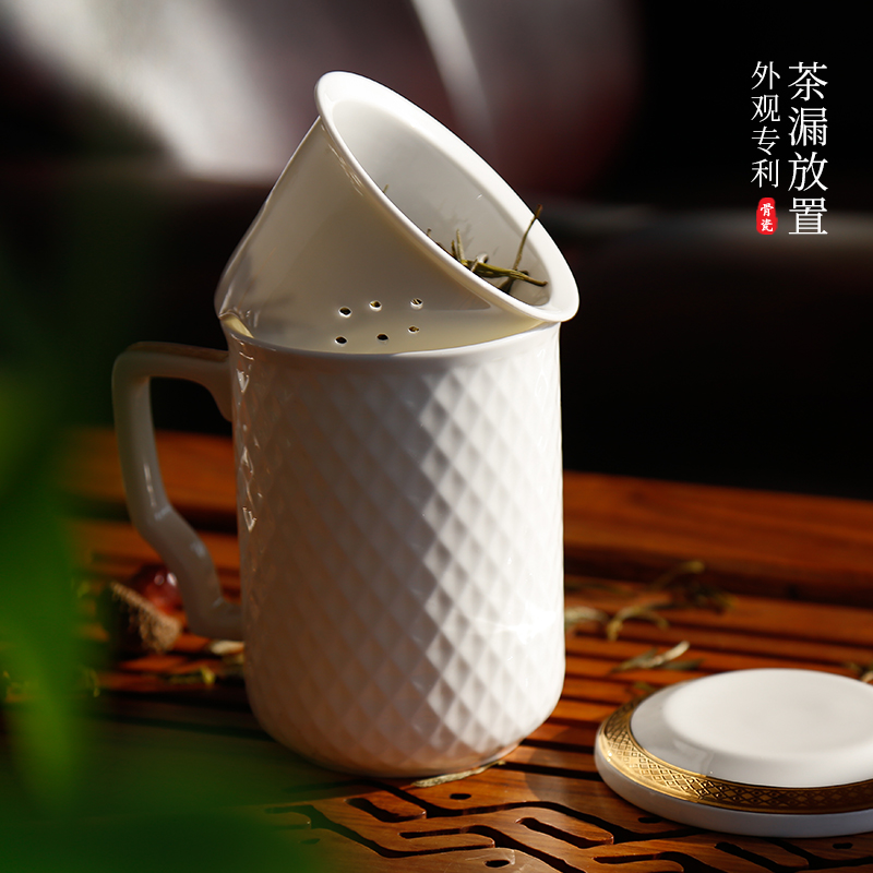 Think hk to ceramic cups) cup kung fu ipads China cups white porcelain tea cups with cover of pottery and porcelain porcelain tea set