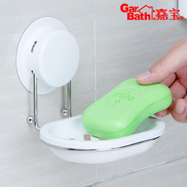 Garbo sucker creative drain double soap box toilet wall-mounted simple soap box stainless steel rack