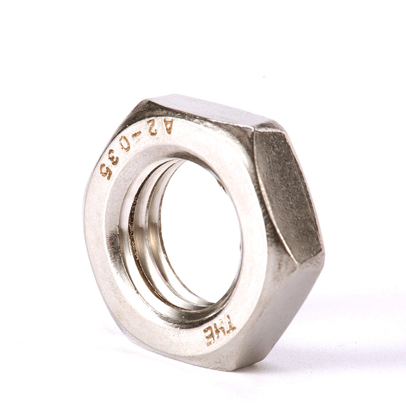 304 stainless steel GB6172 hexagonal thin screw cap Outer hexagonal thin nut M3M4M5M6M8M10M12M14-M24