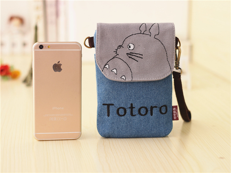 2018 mới treo cổ điện thoại di động túi vải nữ túi nhỏ mini ví dọc phần Hàn điện thoại di động túi Messenger tui xach juno